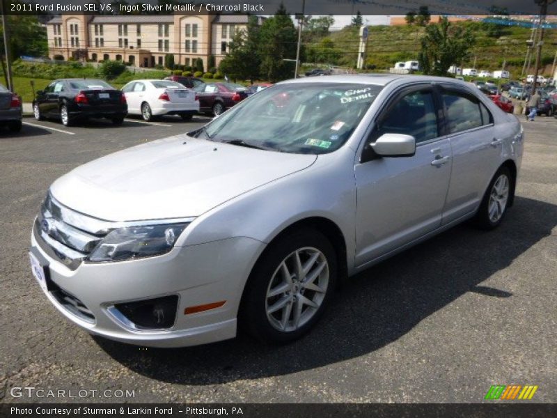 Ingot Silver Metallic / Charcoal Black 2011 Ford Fusion SEL V6