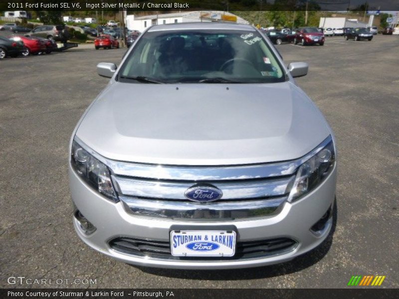Ingot Silver Metallic / Charcoal Black 2011 Ford Fusion SEL V6