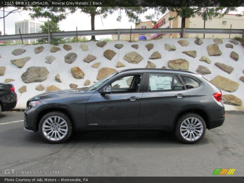 Mineral Grey Metallic / Black 2015 BMW X1 xDrive28i