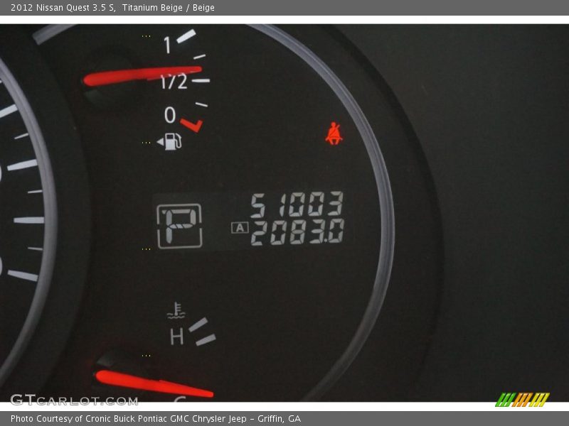 Titanium Beige / Beige 2012 Nissan Quest 3.5 S