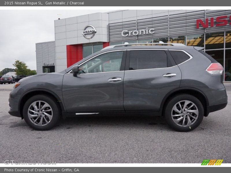 Gun Metallic / Charcoal 2015 Nissan Rogue SL
