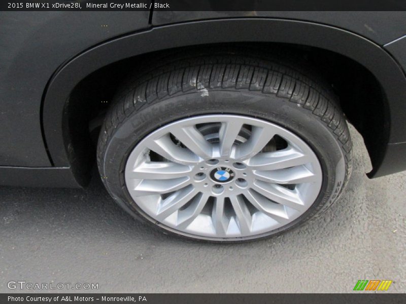Mineral Grey Metallic / Black 2015 BMW X1 xDrive28i