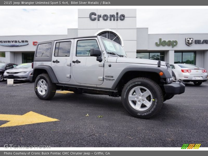 Billet Silver Metallic / Black 2015 Jeep Wrangler Unlimited Sport S 4x4