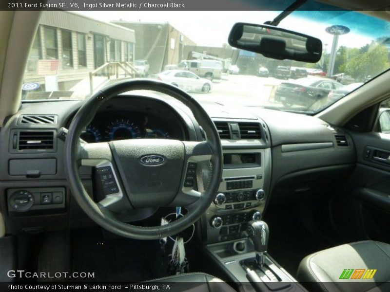 Ingot Silver Metallic / Charcoal Black 2011 Ford Fusion SEL V6