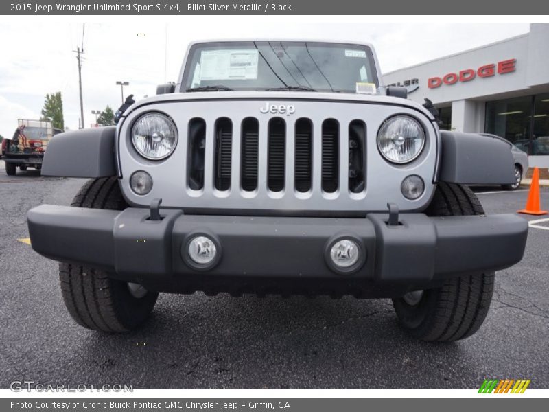 Billet Silver Metallic / Black 2015 Jeep Wrangler Unlimited Sport S 4x4