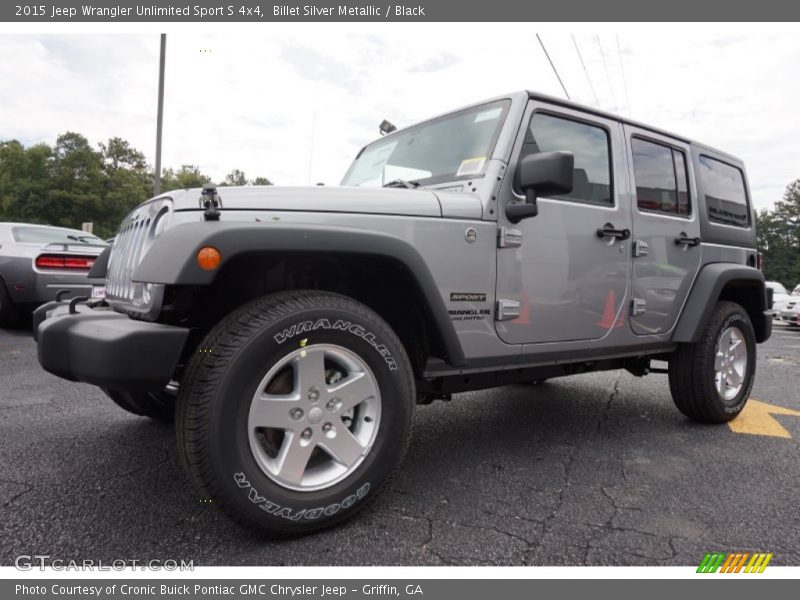 Billet Silver Metallic / Black 2015 Jeep Wrangler Unlimited Sport S 4x4