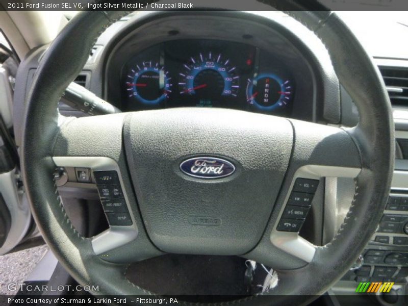 Ingot Silver Metallic / Charcoal Black 2011 Ford Fusion SEL V6