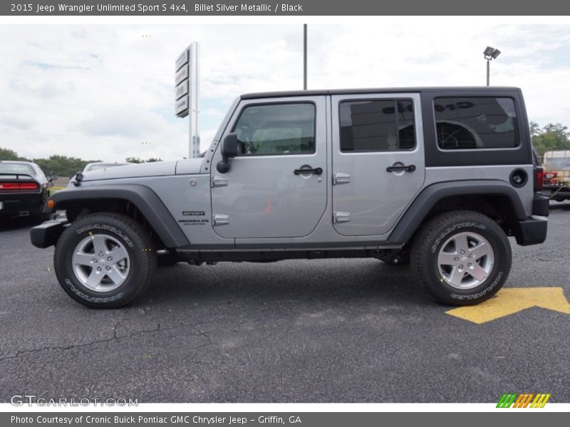 Billet Silver Metallic / Black 2015 Jeep Wrangler Unlimited Sport S 4x4