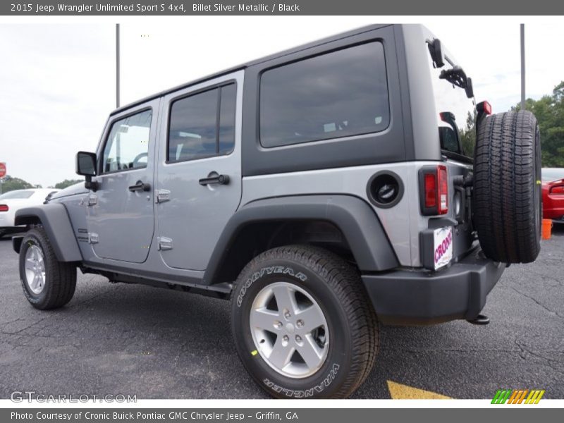 Billet Silver Metallic / Black 2015 Jeep Wrangler Unlimited Sport S 4x4