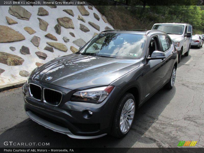 Mineral Grey Metallic / Black 2015 BMW X1 xDrive28i