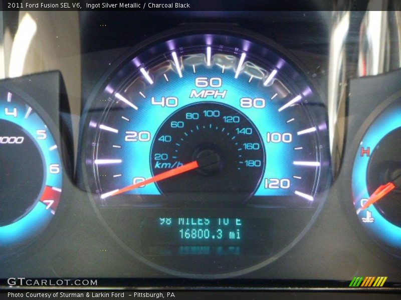 Ingot Silver Metallic / Charcoal Black 2011 Ford Fusion SEL V6