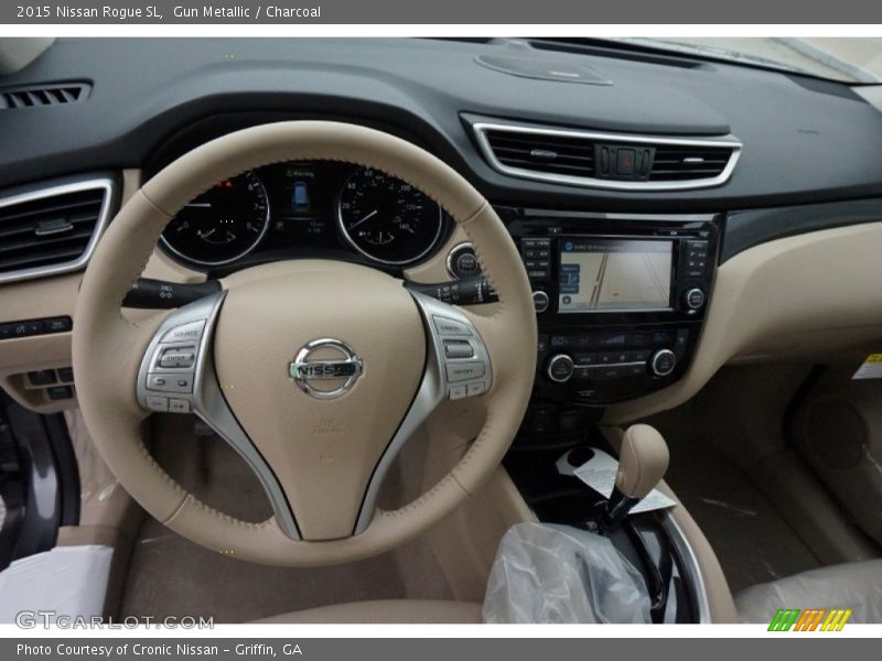 Gun Metallic / Charcoal 2015 Nissan Rogue SL