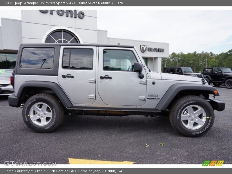 Billet Silver Metallic / Black 2015 Jeep Wrangler Unlimited Sport S 4x4