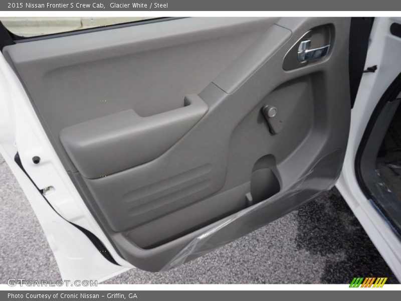 Glacier White / Steel 2015 Nissan Frontier S Crew Cab