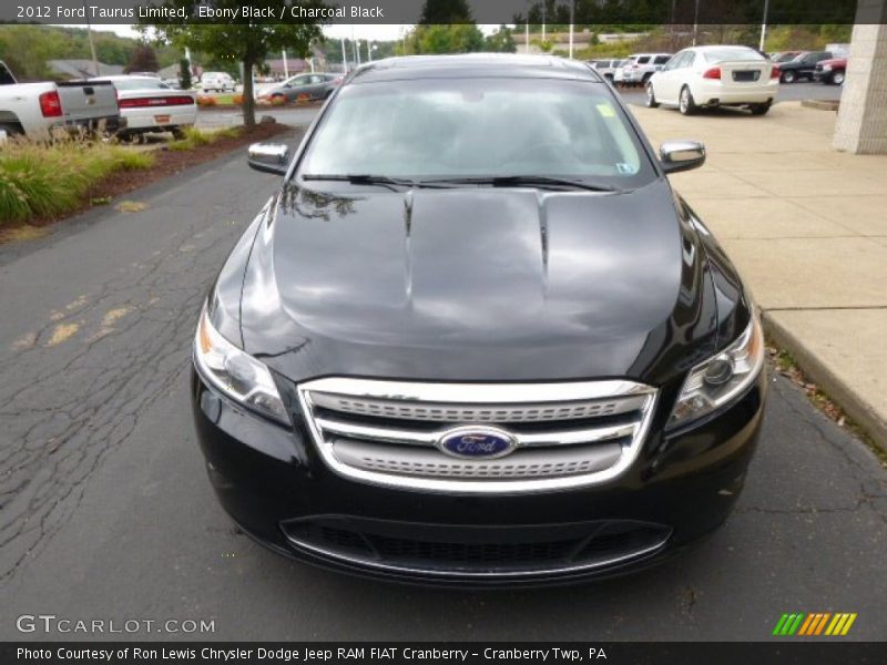 Ebony Black / Charcoal Black 2012 Ford Taurus Limited