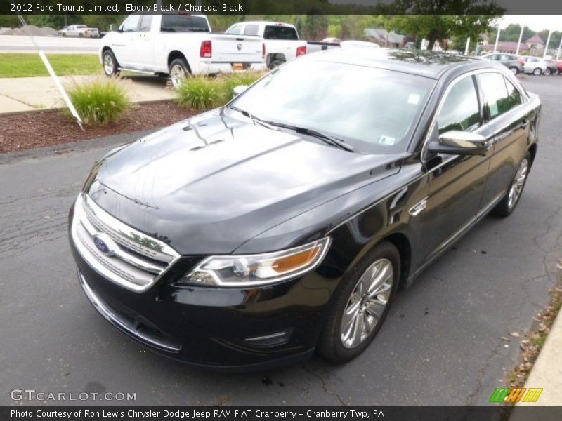 Ebony Black / Charcoal Black 2012 Ford Taurus Limited