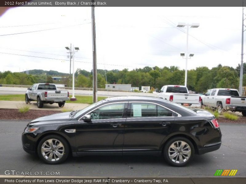 Ebony Black / Charcoal Black 2012 Ford Taurus Limited