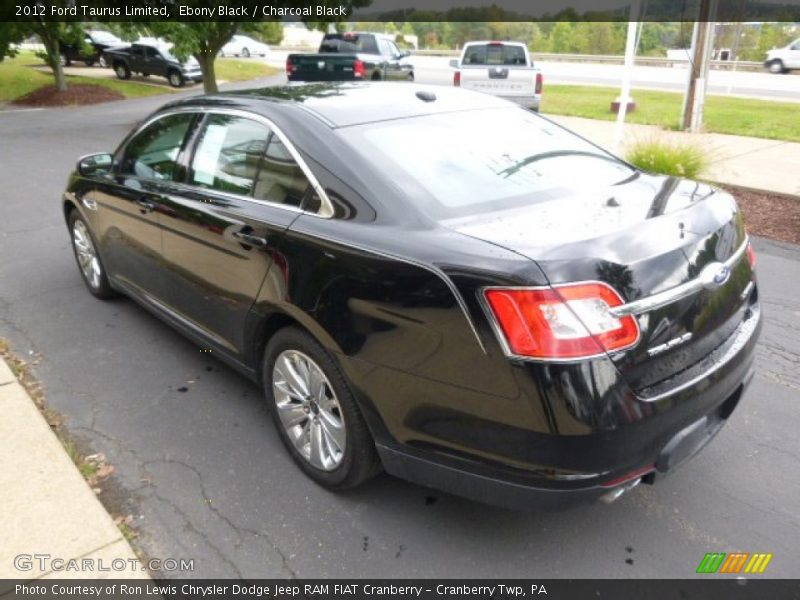 Ebony Black / Charcoal Black 2012 Ford Taurus Limited