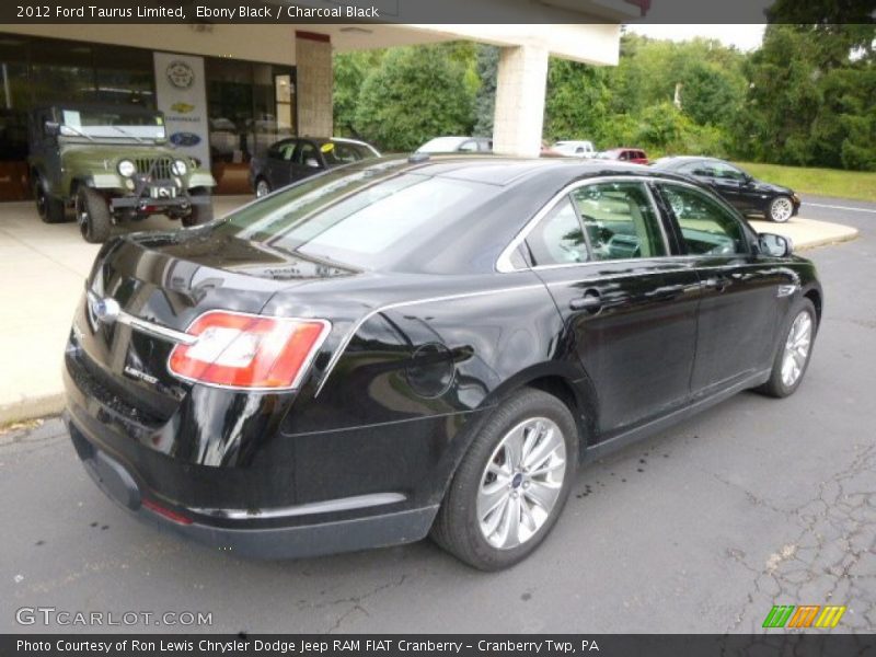 Ebony Black / Charcoal Black 2012 Ford Taurus Limited
