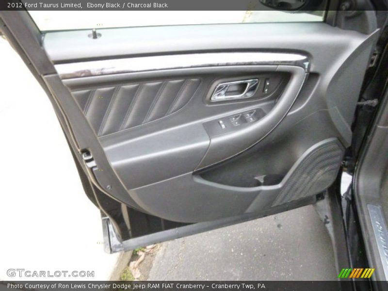 Ebony Black / Charcoal Black 2012 Ford Taurus Limited