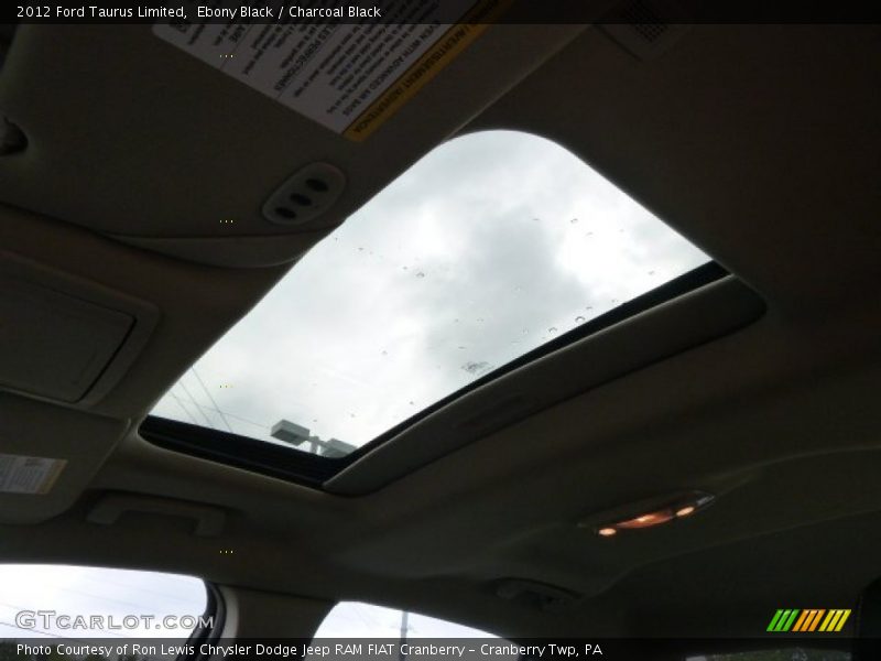 Ebony Black / Charcoal Black 2012 Ford Taurus Limited