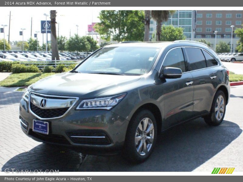 Forest Mist Metallic / Parchment 2014 Acura MDX Advance