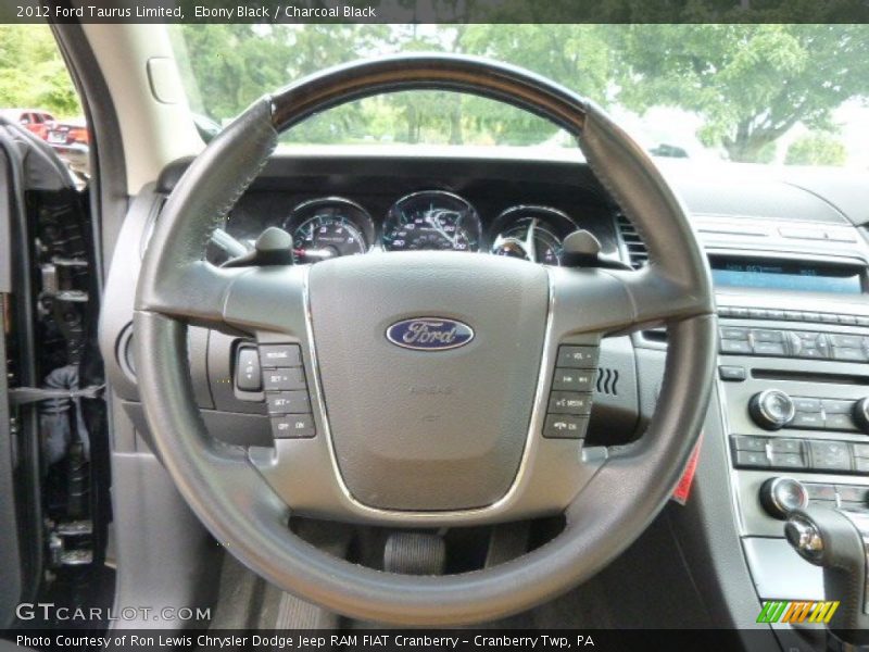 Ebony Black / Charcoal Black 2012 Ford Taurus Limited