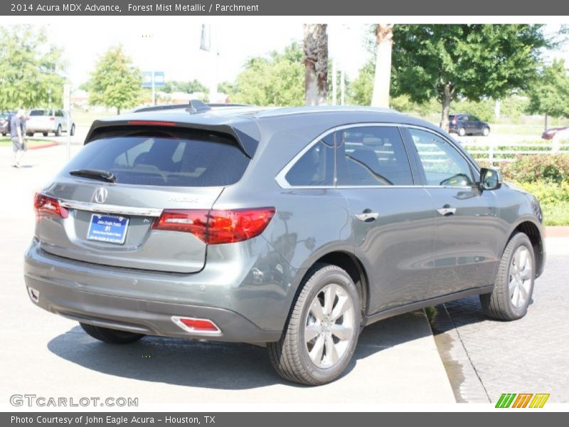 Forest Mist Metallic / Parchment 2014 Acura MDX Advance