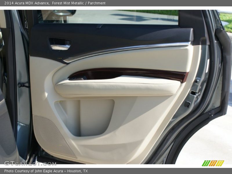 Forest Mist Metallic / Parchment 2014 Acura MDX Advance