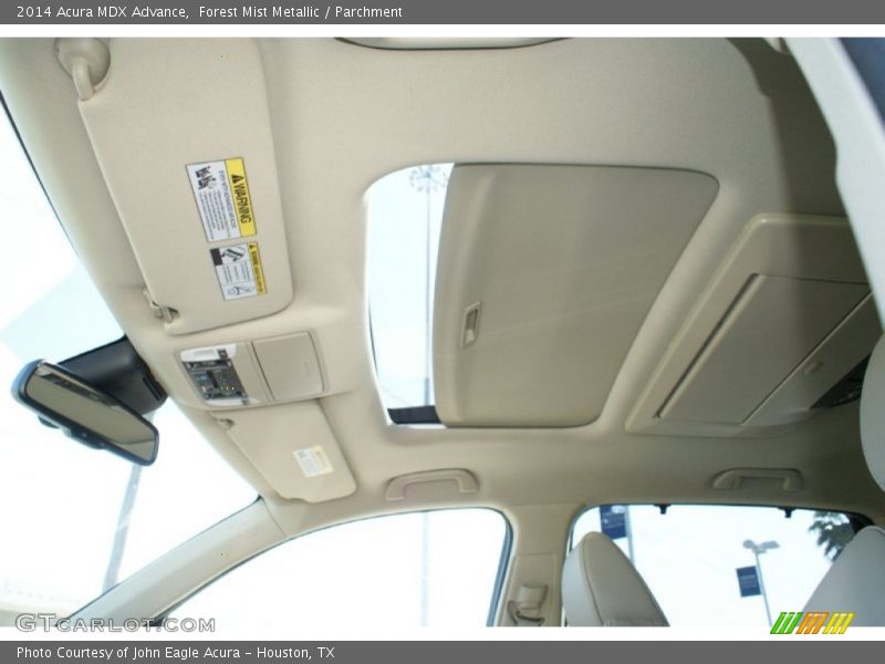 Forest Mist Metallic / Parchment 2014 Acura MDX Advance