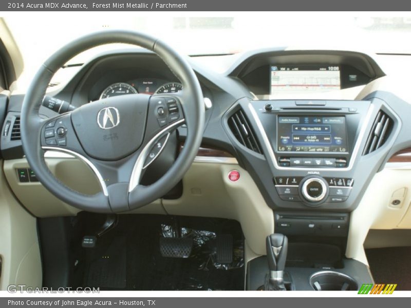Forest Mist Metallic / Parchment 2014 Acura MDX Advance