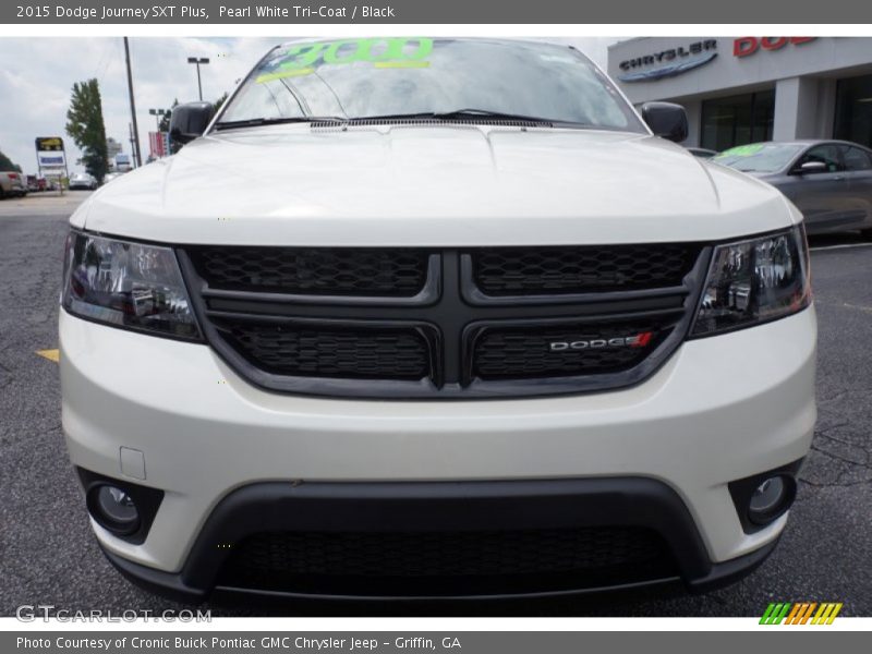Pearl White Tri-Coat / Black 2015 Dodge Journey SXT Plus