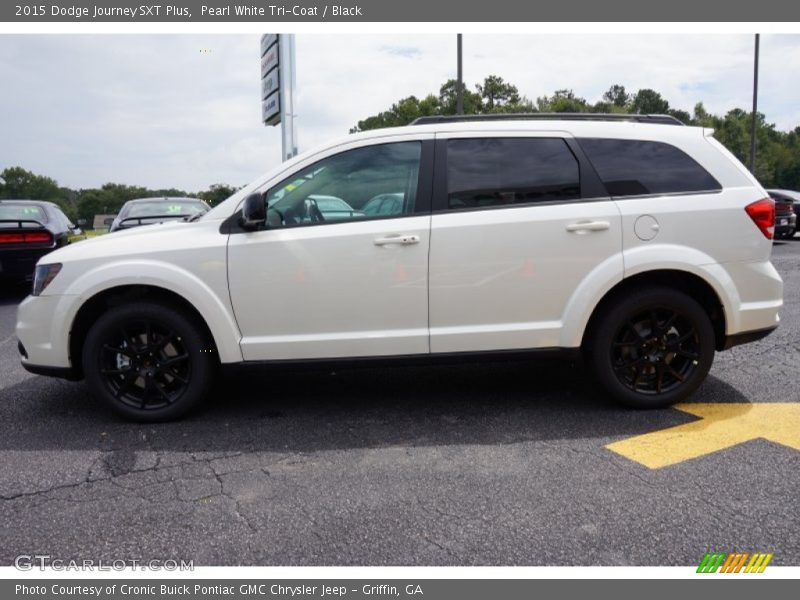 Pearl White Tri-Coat / Black 2015 Dodge Journey SXT Plus