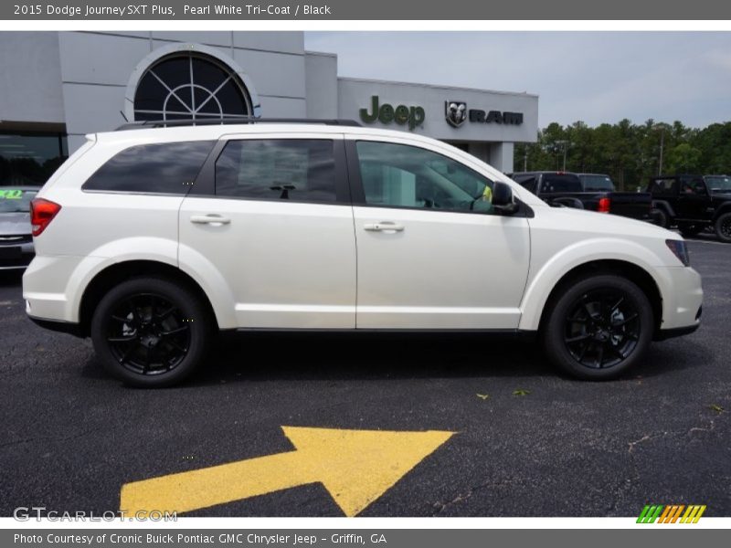 Pearl White Tri-Coat / Black 2015 Dodge Journey SXT Plus