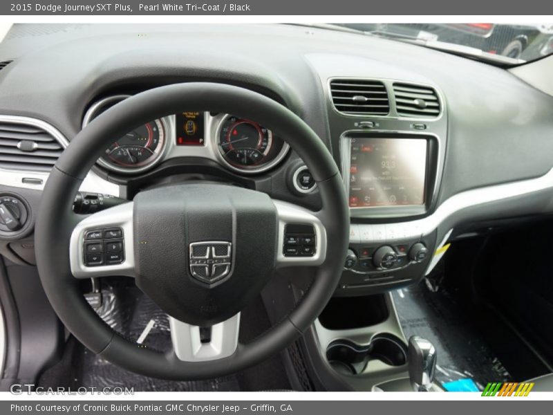 Pearl White Tri-Coat / Black 2015 Dodge Journey SXT Plus