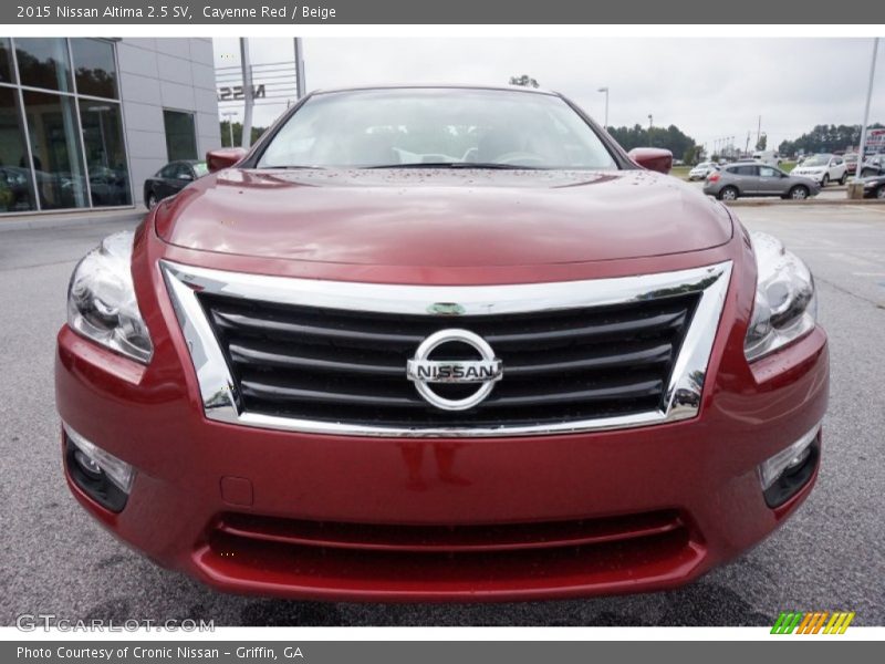 Cayenne Red / Beige 2015 Nissan Altima 2.5 SV