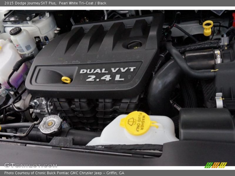 Pearl White Tri-Coat / Black 2015 Dodge Journey SXT Plus