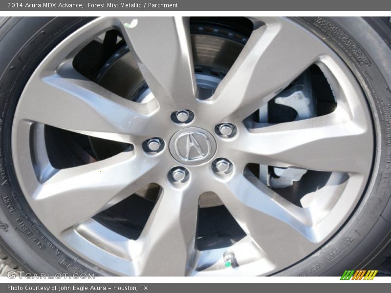 Forest Mist Metallic / Parchment 2014 Acura MDX Advance