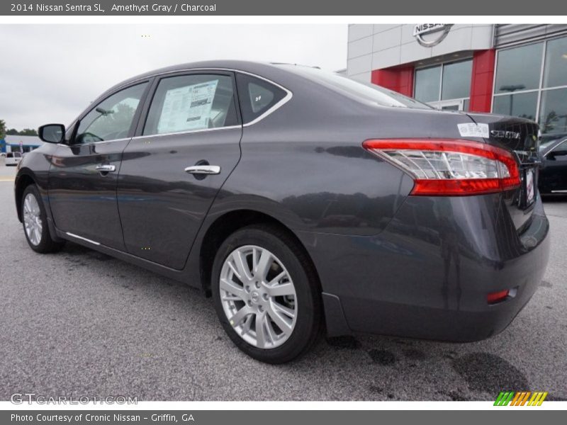 Amethyst Gray / Charcoal 2014 Nissan Sentra SL