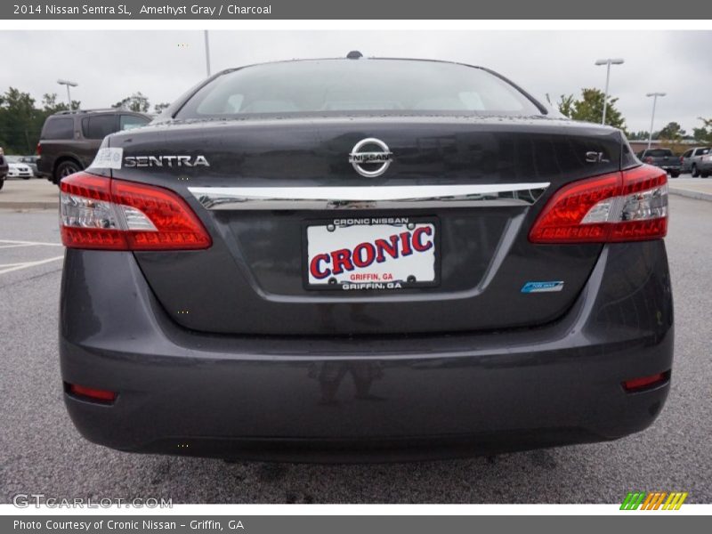 Amethyst Gray / Charcoal 2014 Nissan Sentra SL