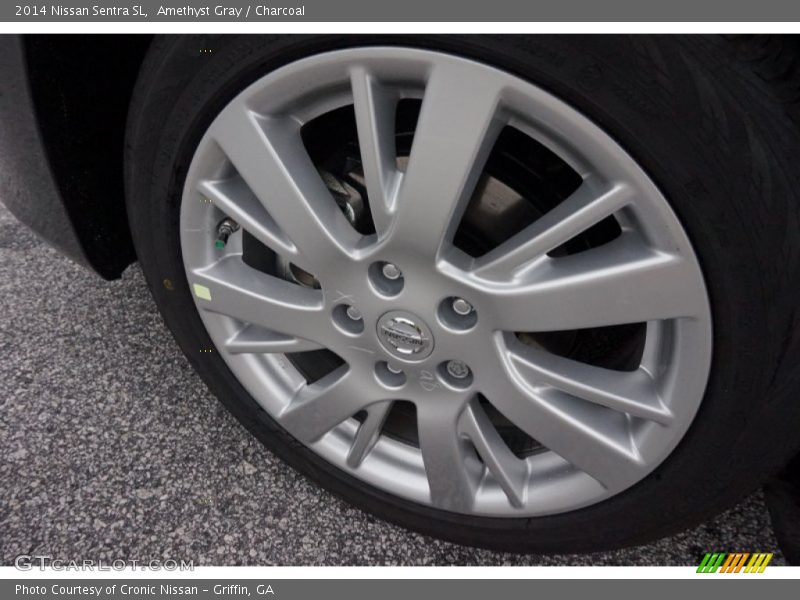 Amethyst Gray / Charcoal 2014 Nissan Sentra SL