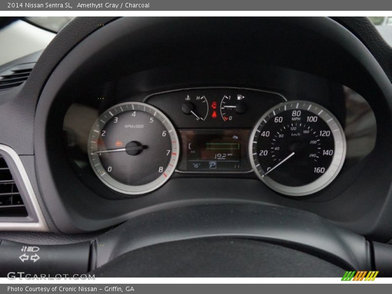 Amethyst Gray / Charcoal 2014 Nissan Sentra SL