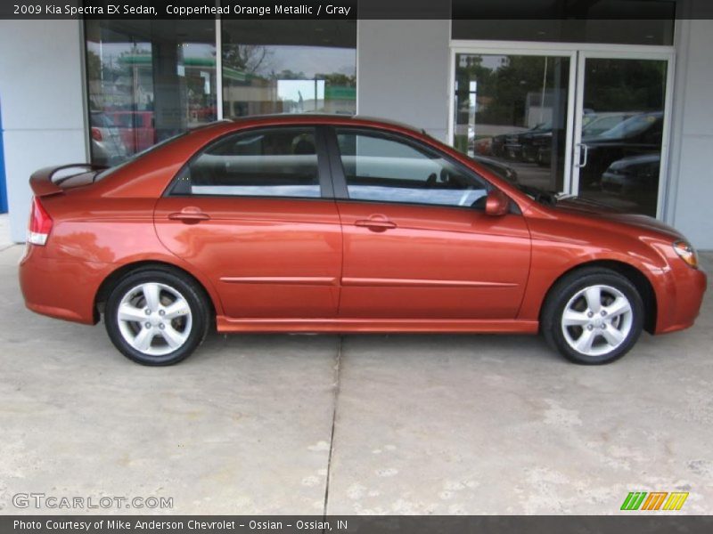  2009 Spectra EX Sedan Copperhead Orange Metallic