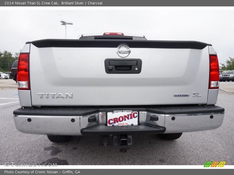 Brilliant Silver / Charcoal 2014 Nissan Titan SL Crew Cab