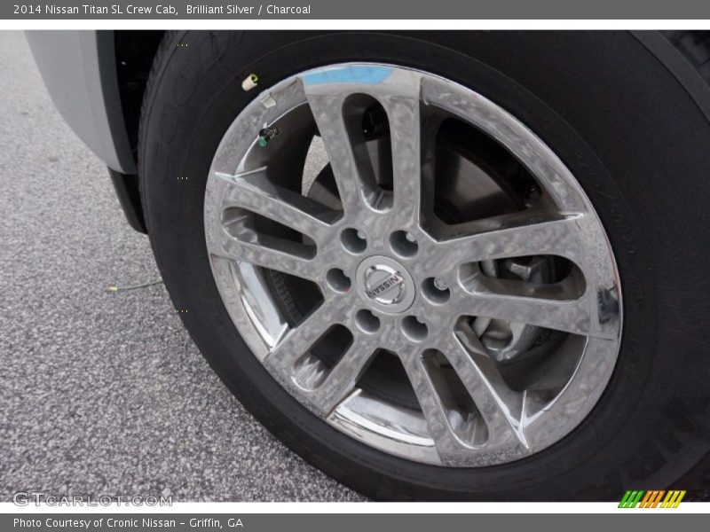 Brilliant Silver / Charcoal 2014 Nissan Titan SL Crew Cab