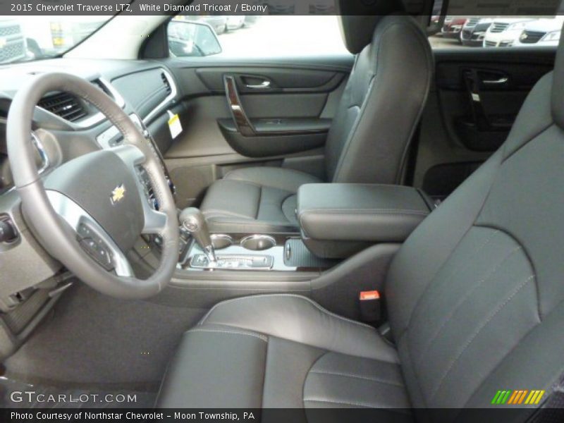 White Diamond Tricoat / Ebony 2015 Chevrolet Traverse LTZ