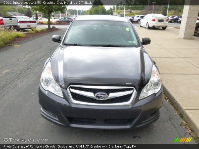Graphite Gray Metallic / Off-Black 2011 Subaru Legacy 2.5i