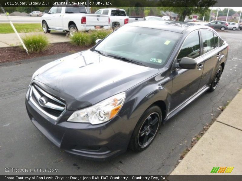 Graphite Gray Metallic / Off-Black 2011 Subaru Legacy 2.5i