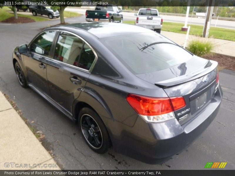 Graphite Gray Metallic / Off-Black 2011 Subaru Legacy 2.5i