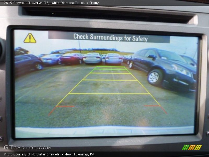 White Diamond Tricoat / Ebony 2015 Chevrolet Traverse LTZ